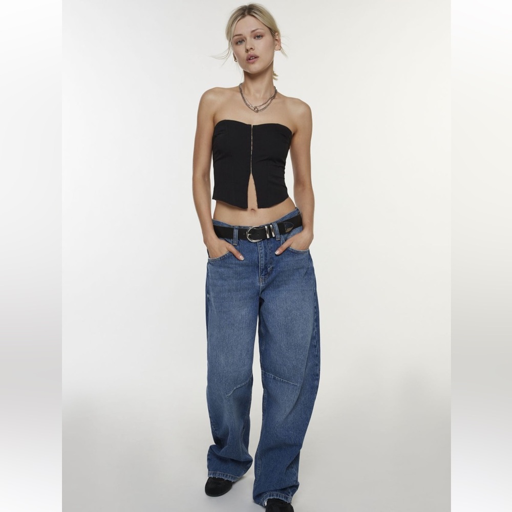 BDG Logan Buckle Baggy Barrel Denim Jeans